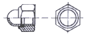 nakrętka kołpakowa samohamowna DIN 986